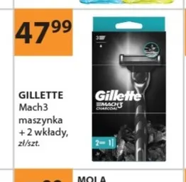 Maszynka do golenia Mach3 + 2 wkłady Gillette promocja w Drogerie Laboo