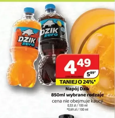 Napój Dzik promocja w Delfin