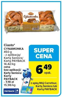 Ciasto Cynamonka promocja w Carrefour Market