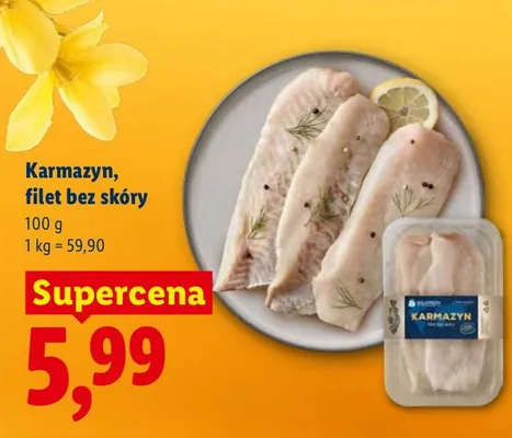Karmazyn, filet bez skóry promocja w Lidl