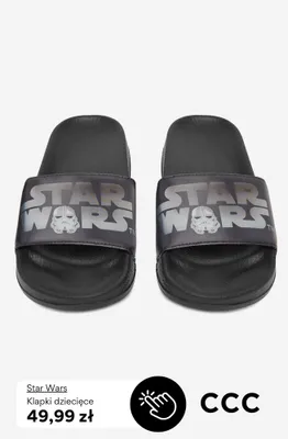 Klapki dziecięce Star Wars promocja w CCC