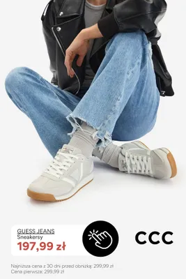 Sneakersy Guess Jeans promocja w CCC