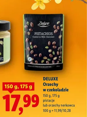 Orzechy w czekoladzie pistacje lub orzechy nerkowca promocja w Lidl