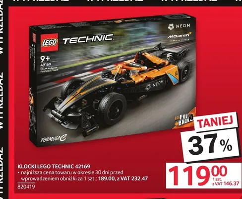 Klocki LEGO Technic 42169 promocja w Selgros
