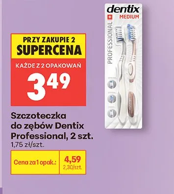 Szczoteczka do zębów Dentix Professional 2-pak promocja w Biedronka