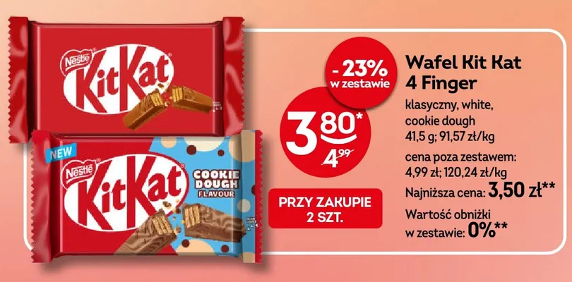 Wafel Kit Kat 4 Finger klasyczny promocja w Żabka
