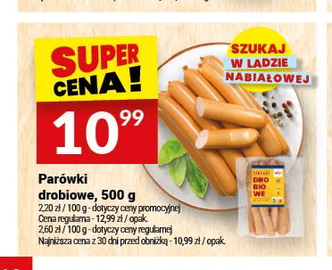 Parówki drobiowe Drobimex promocja w Twój Market