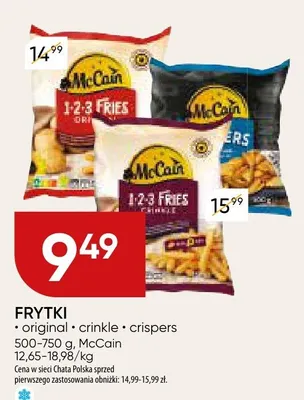 Frytki McCain promocja w Chata Polska