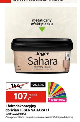 Efekt dekoracyjny do ścian Jeger Sahara promocja w Leroy Merlin