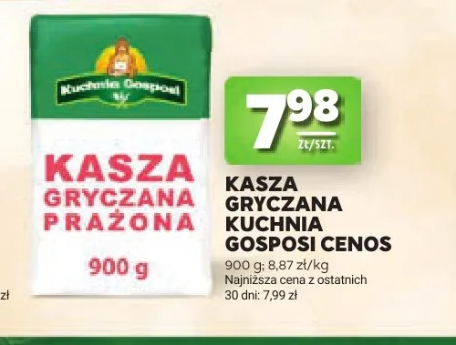 Kasza gryczana prażona Kuchnia Gosposi Cenos promocja w Stokrotka