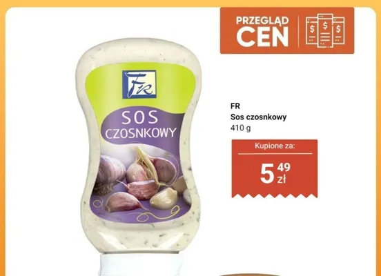 Sos czosnkowy FR promocja w Dino