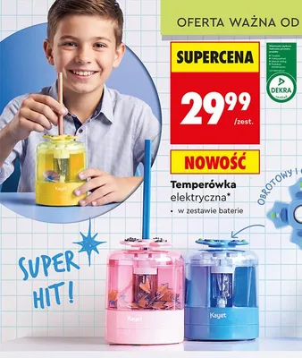 Temperówka elektryczna Kayet promocja w Biedronka