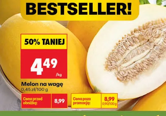 Melon na wagę promocja w Biedronka