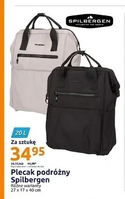 Plecak podróżny Spilbergen 20 l 27x17x40 cm promocja w Action