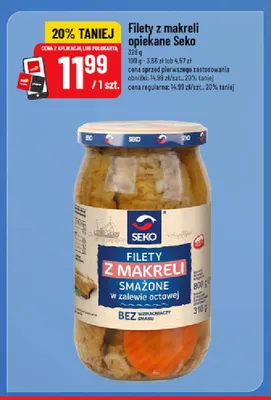 Filety z makreli opiekane Seko promocja w POLOmarket