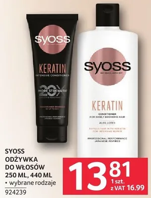 Odżywka do włosów SYOSS 250 ML, 440 ML promocja w Selgros