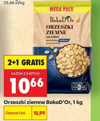 Orzeszki ziemne solone BakaD'Or promocja w Biedronka