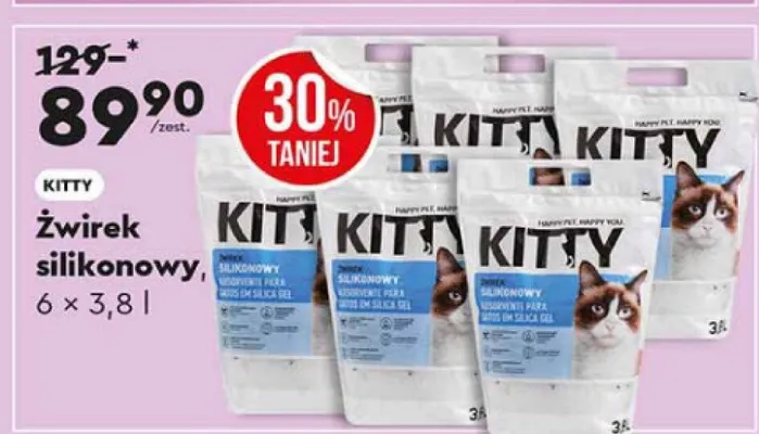 Żwirek silikonowy promocja w Biedronka