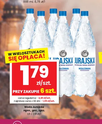 Woda gazowana Jurajska promocja w emma MARKET