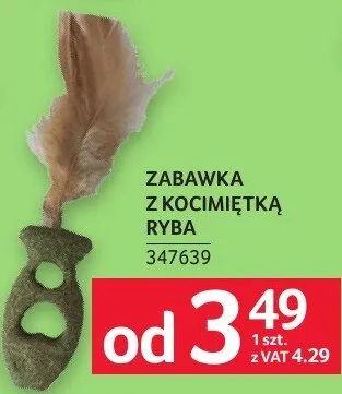 ZABAWKA Z KOCIMIĘTKĄ RYBA promocja w Selgros