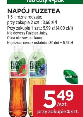 Napój Fuzetea promocja w Stokrotka