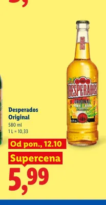 Piwo Desperados Original promocja w Lidl