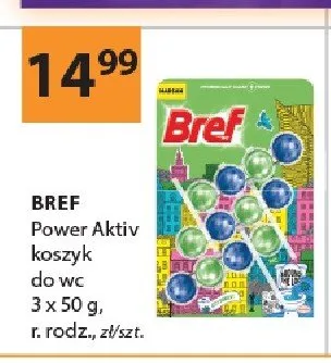 Koszyk do wc Bref Power Aktiv 3x50g promocja w Drogerie Laboo