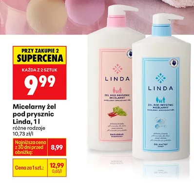 Micelarny żel pod prysznic różne rodzaje promocja w Biedronka