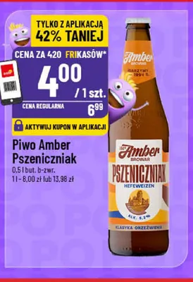 Piwo Amber Pszeniczniak promocja w POLOmarket