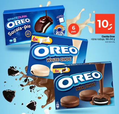 Ciastka Oreo White Choc 6-pak promocja w Dealz