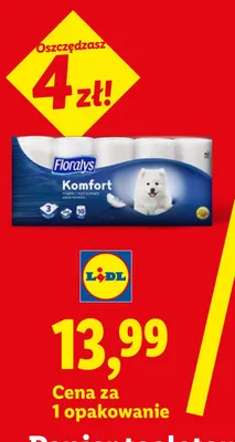 Papier toaletowy 3-warstwowy Floralys Komfort promocja w Lidl
