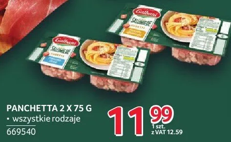 Panchetta Galbani 2 x 75 g wszystkie rodzaje promocja w Selgros