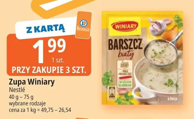 Zupa Winiary promocja w Leclerc