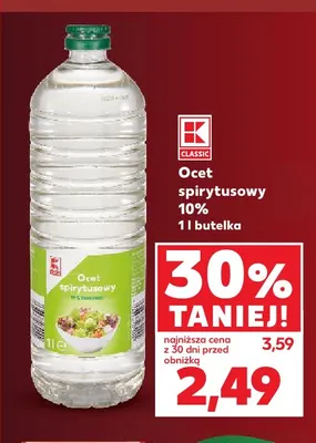 Ocet spirytusowy 10% K-Classic promocja w Kaufland