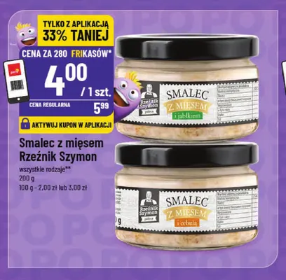Smalec z mięsem i cebulą Rzeźnik Szymon promocja w POLOmarket
