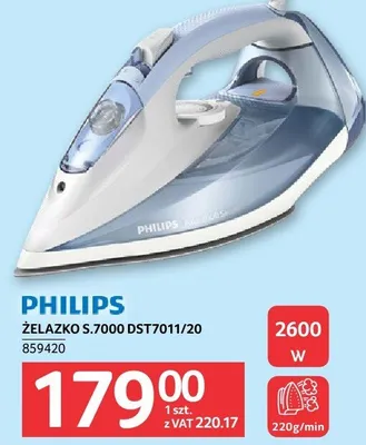 Żelazko PHILIPS ŻELAZKO S 7000 DST7011/20 promocja w Selgros
