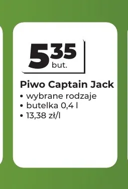 Piwo Captain Jack promocja w Odido