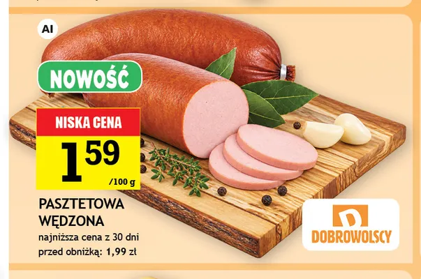 Pasztetowa wędzona Dobrowolscy promocja w Gram Market