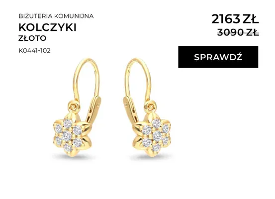 Kolczyki złoto promocja w Briju