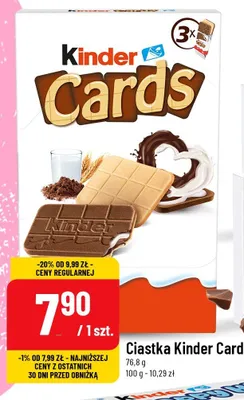 Ciastka Kinder Cards promocja w POLOmarket
