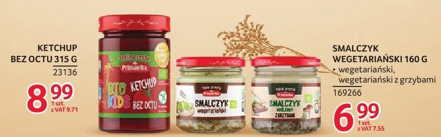 Ketchup bez octu 315 g Primavika promocja w Selgros