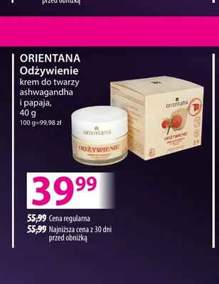 Krem do twarzy ashwagandha i papaja Odżywienie Orientana promocja w Hebe