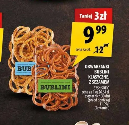 Obwarzanki Bublini Klasyczne promocja w Arhelan