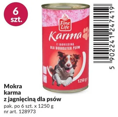 Mokra karma z jagnięciną dla psów promocja w Makro
