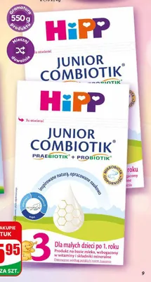 Mleko BIO Combiotik Hipp 2 promocja w Dino