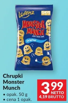 Chrupki Monster Munch Lorenz promocja w Makro