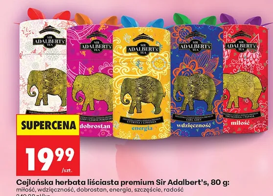 Herbata liściasta premium wdzięczność promocja w Biedronka