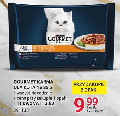 Karma dla kota GOURMET KARMA 4 x 85 g promocja w Selgros