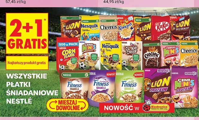 Płatki śniadaniowe Nestlé Nesquik promocja w Biedronka