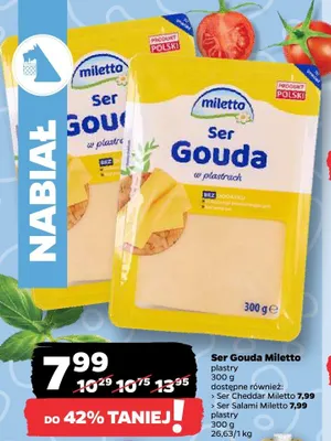Ser Gouda plastry promocja w Netto